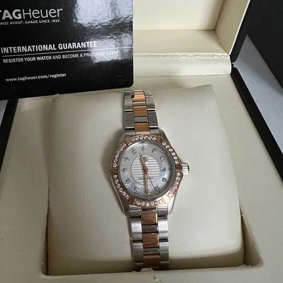 Tag Heuer Women’s Aquaracer Diamond Two Tone Watch - Picture 5 of 8